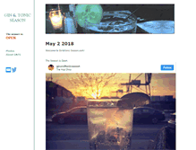 Tablet Screenshot of ginandtonicseason.com
